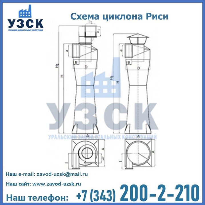 Циклоны Риси в Железногорске